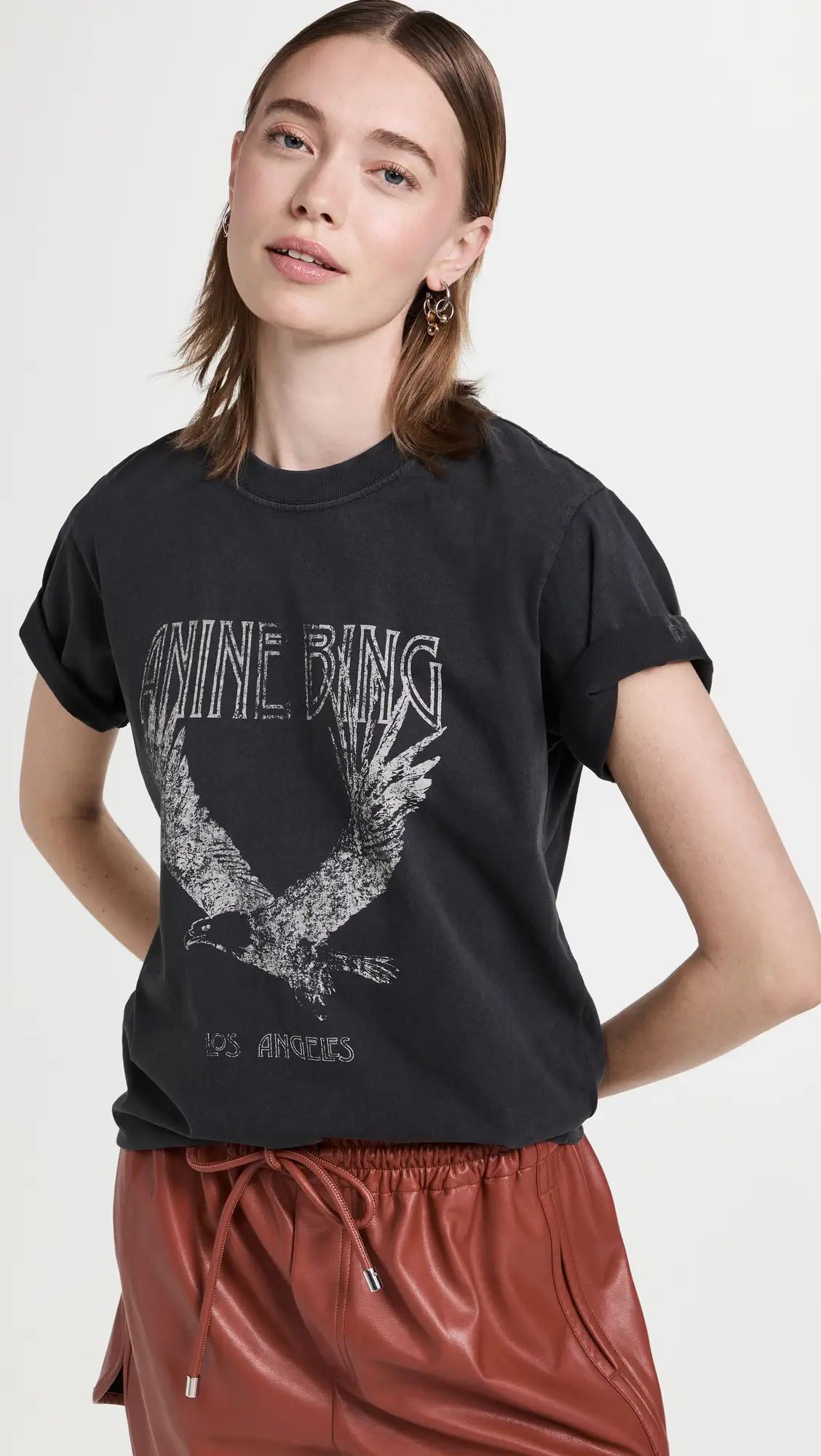 ANINE BING Lili Tee Eagle | Shopbop | Shopbop