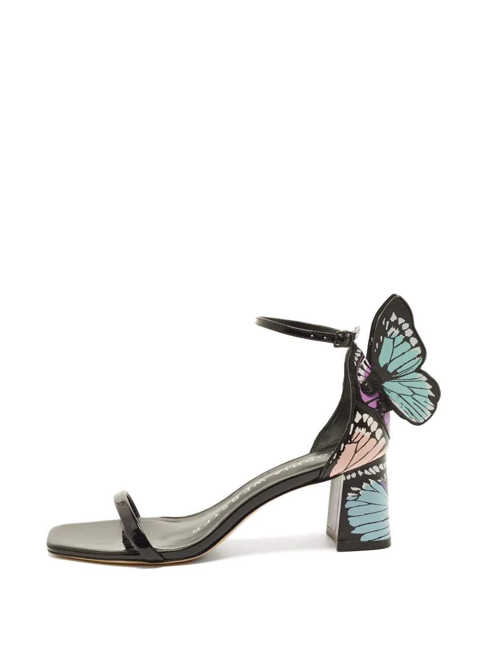 Sophia Webster Evangeline leather ankle-strap sandals - Black | Farfetch Global