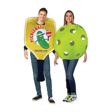 Unisex Adult Pickle Ball Paddle & Ball Couple Costume, Large, Brown | JCPenney