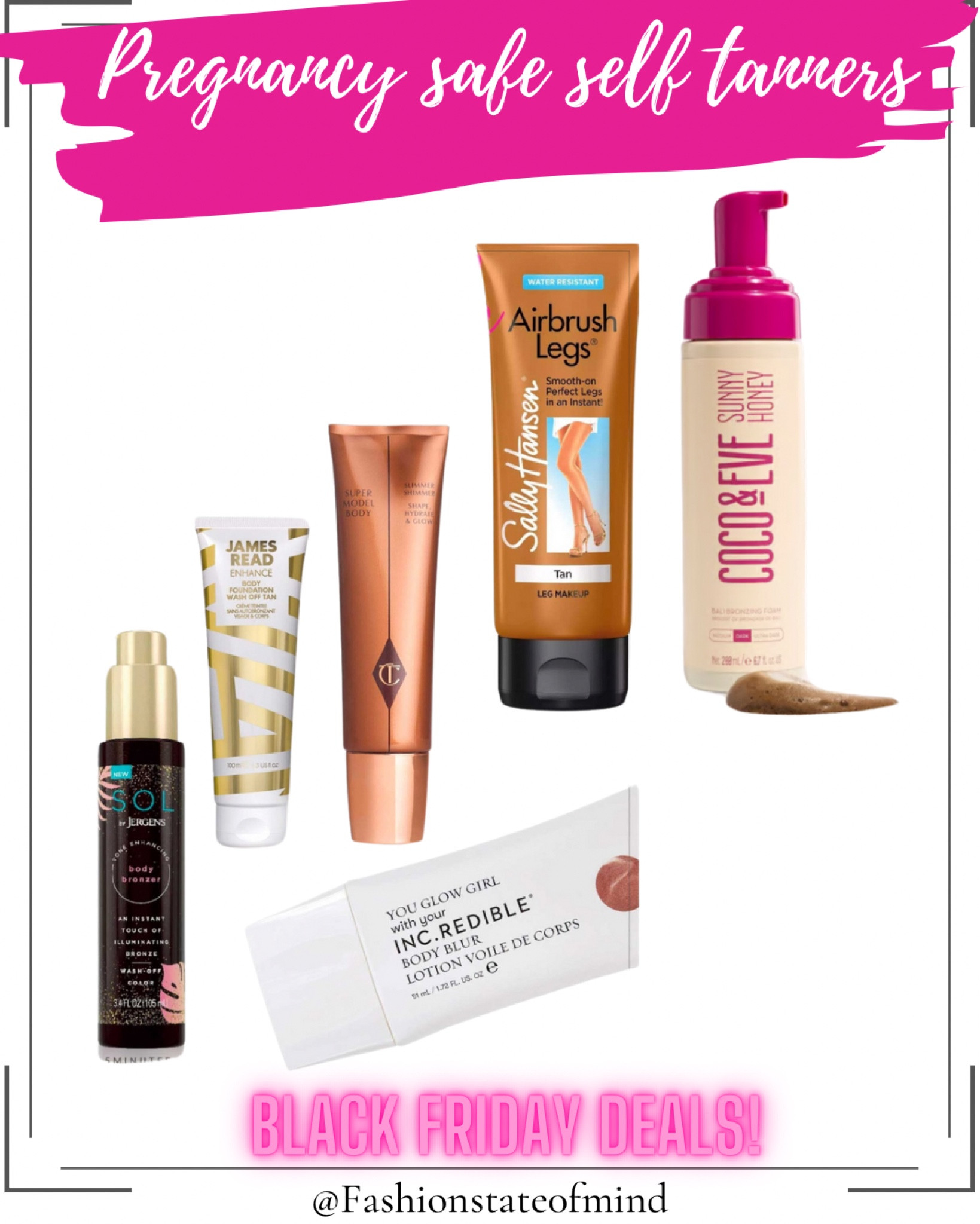 I’ve been on the search for the perfect self tanner glow that is pregnancy safe and I finally found a bunch of options! My favorite is Cock and eve and they are having a HUGE Black Friday sale! Everything is up to 50% off and also at Ulta as well! 

#LTKHoliday #LTKBeauty #LTKCyberWeek