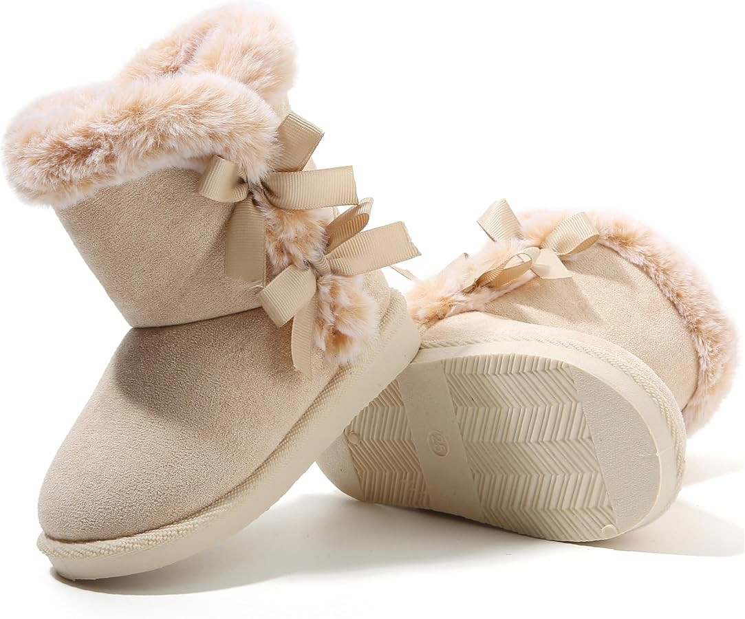 Femizee Girls Boys Warm Winter Boots Kids Outdoor Snow Boots(Toddler/Little Kid) | Amazon (US)