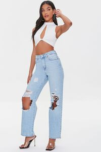 Premium Destroyed 90s-Fit Jeans | Forever 21 (US)