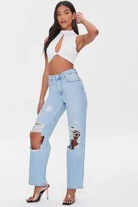 Premium Destroyed 90s-Fit Jeans | Forever 21 (US)