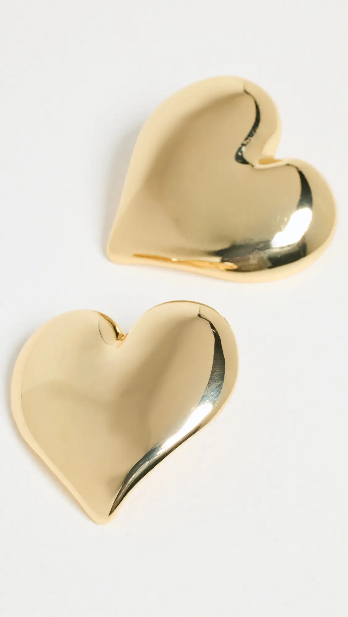 By Adina Eden Puffy Chunky Heart Stud Earrings | Shopbop | Shopbop