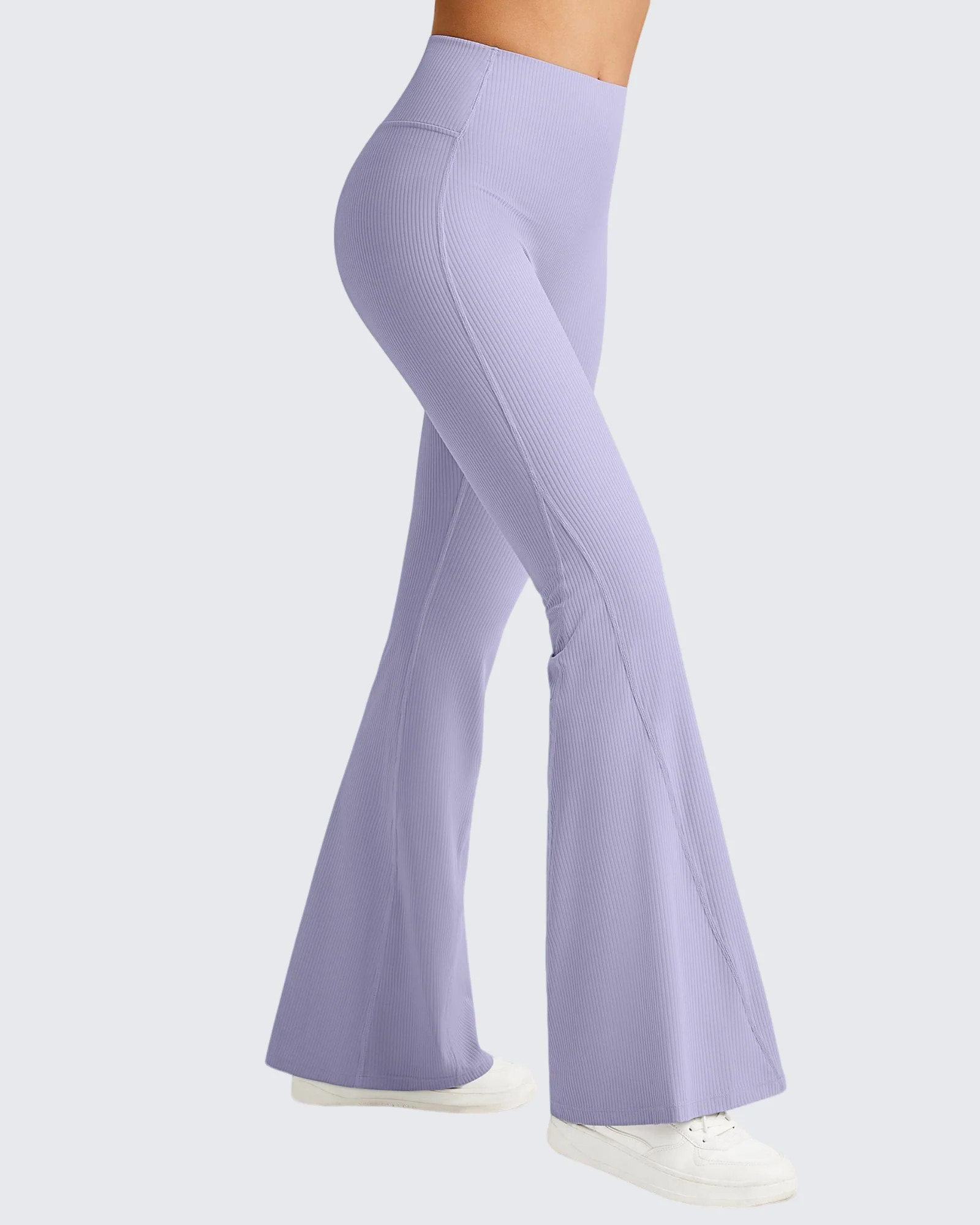 Ribbed Tummy Control Flare Yoga Pants | g4free activewear