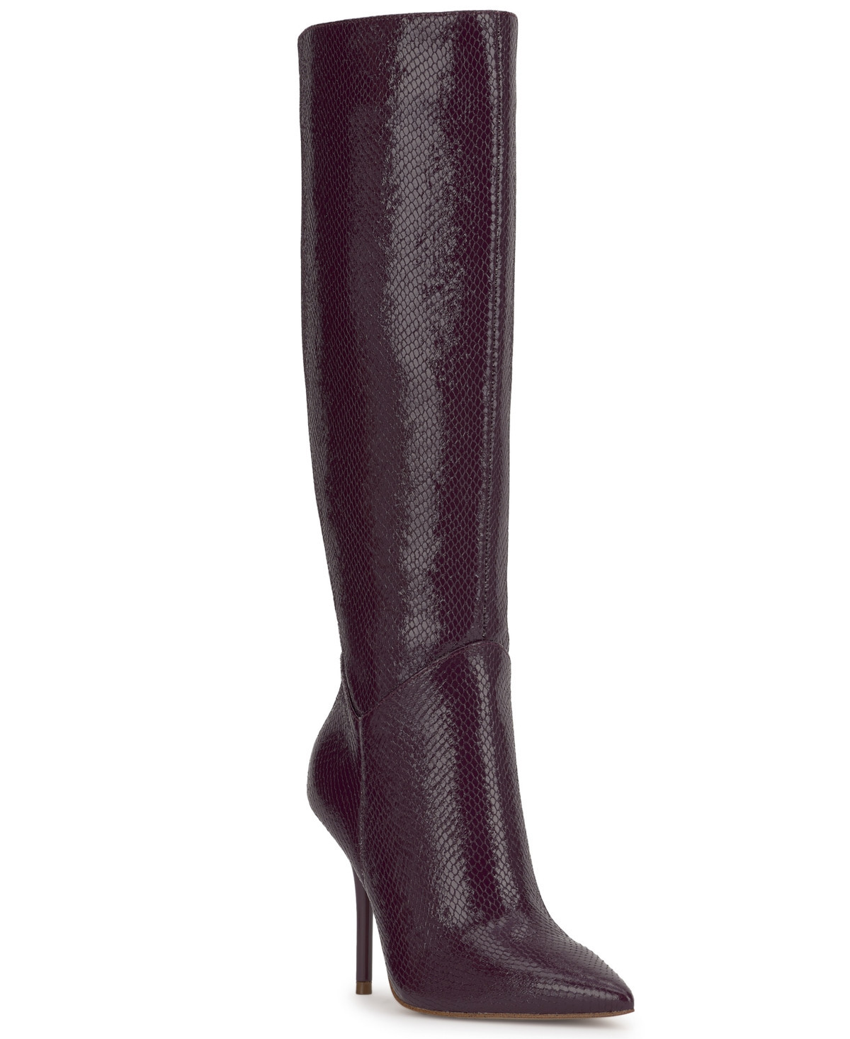 Jessica Simpson Women's Lovienn Stiletto Knee-High Dress Boots - Sugar Plum Glazed Snake | Macy's