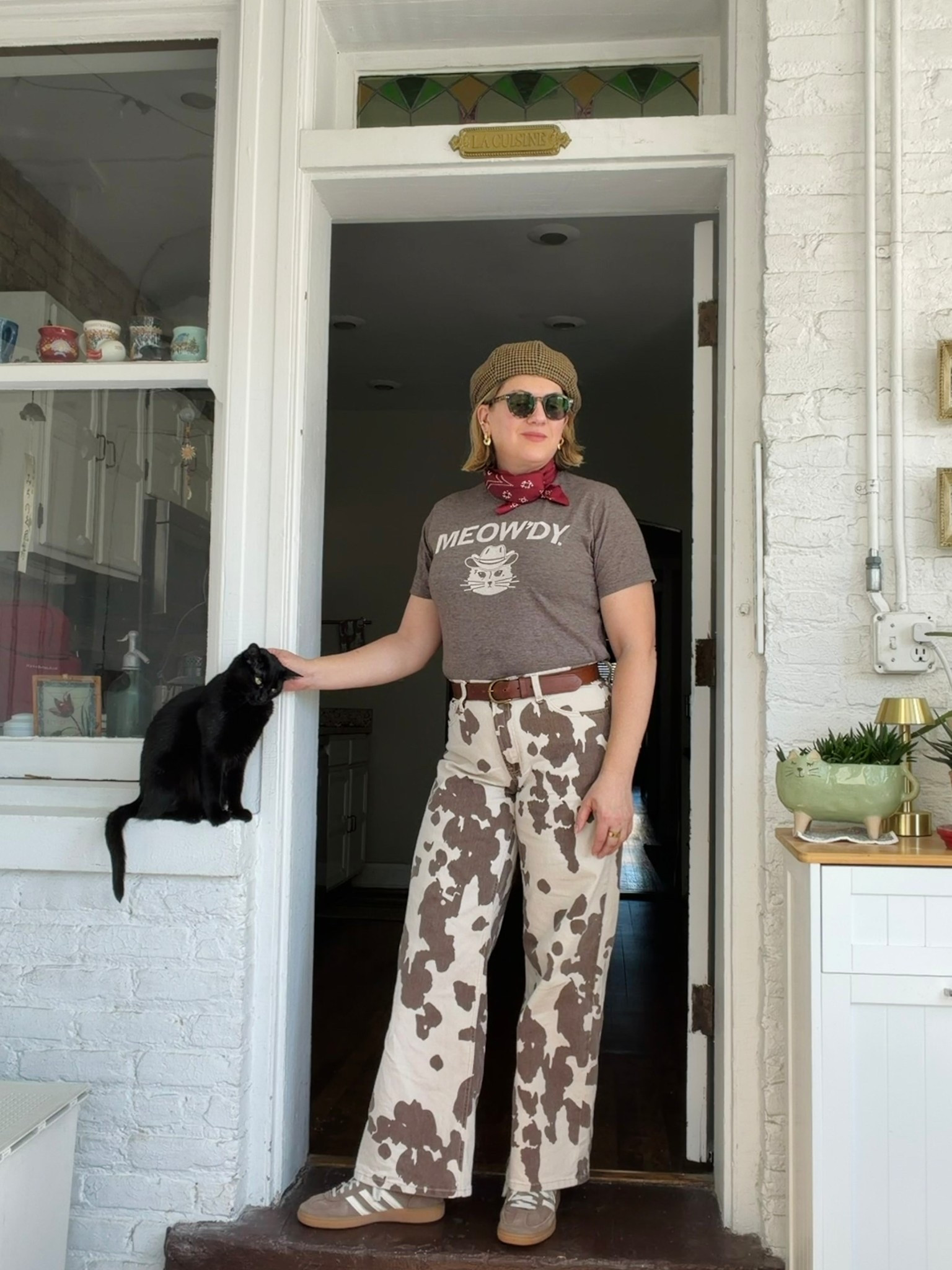 One silver lining of being unemployed is that I can have midweek adventures. 🤍 Unlinkables: Shirt is from Raygun in Andersonville. Scarf is from Madewell. Hat is vintage. 

#LTKOver40 #LTKMidsize #LTKootd