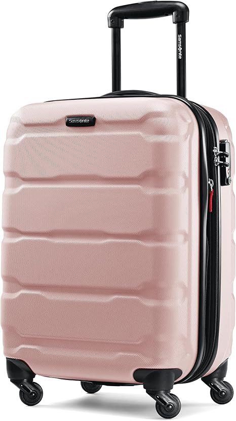 Samsonite Omni PC Hardside Expandable Luggage with Spinner Wheels, Pink, Carry-On 20-Inch | Amazon (US)