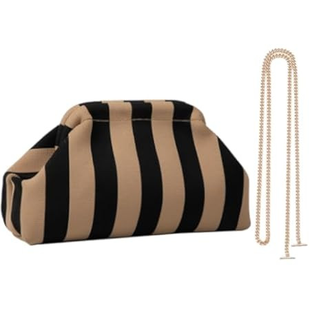 Verdusa Women's Colorblock Clutch Handbags Casual Crochet Bag Small Purse | Amazon (US)