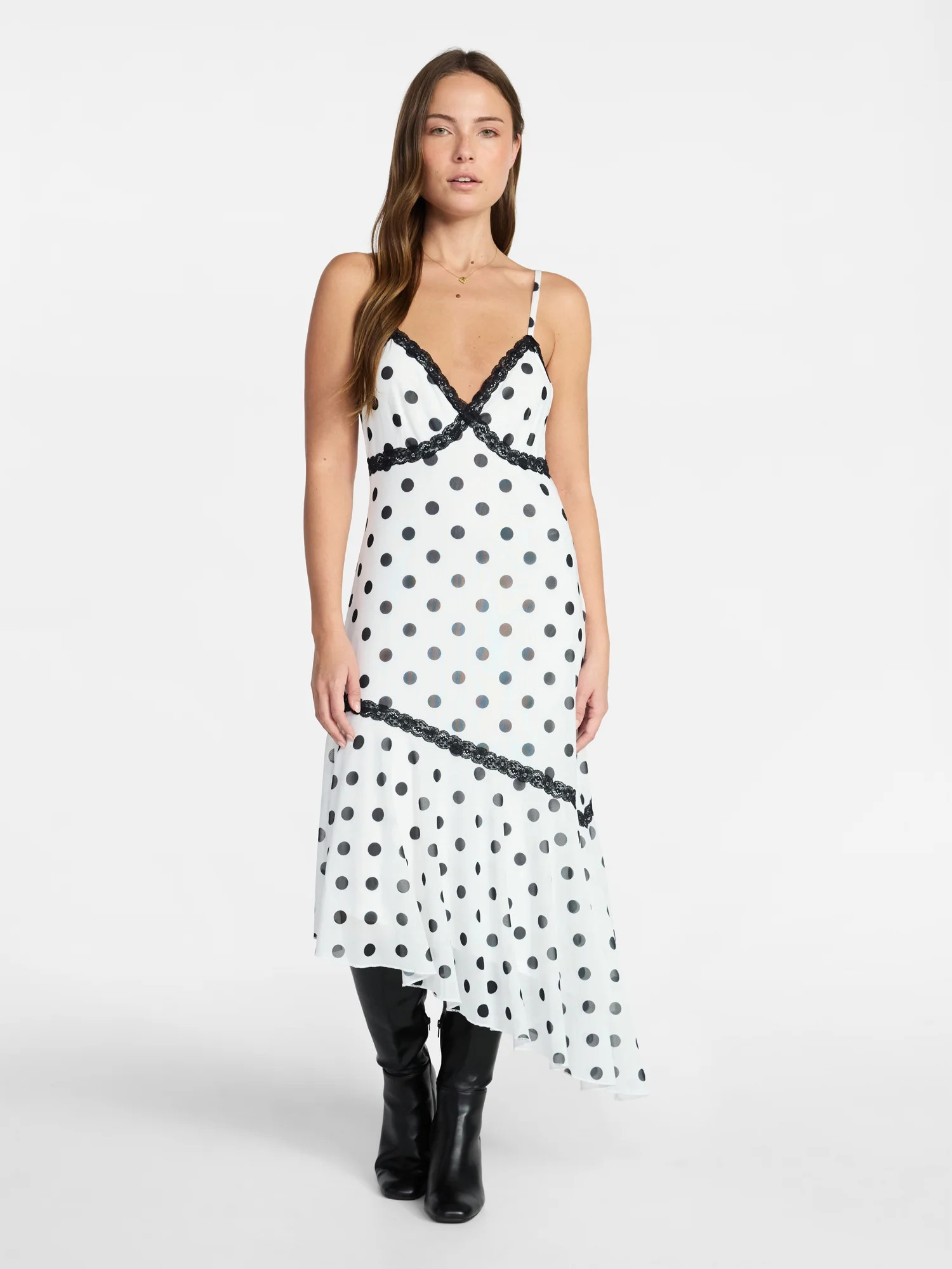 Madden NYC Women's Asymmetrical Midi Dress, Sizes XXS-XXL | Walmart (US)