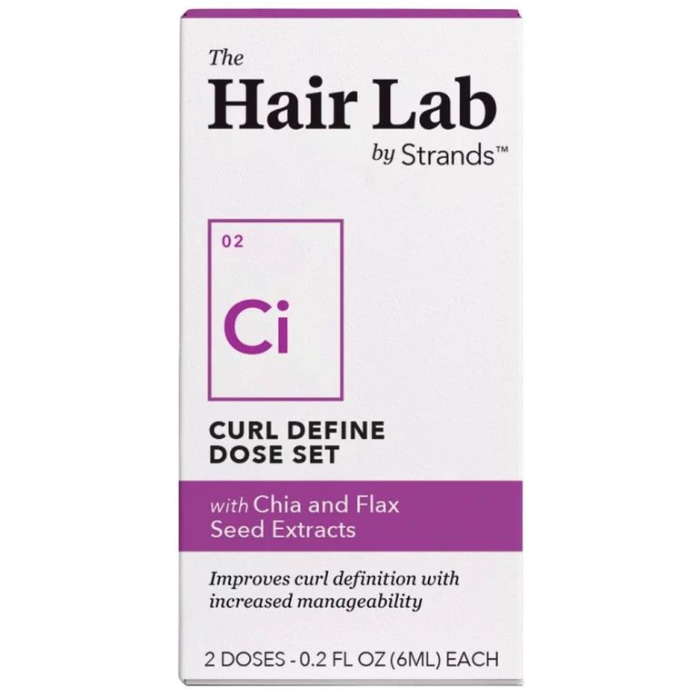 The Hair Lab Curl Define Dose Set with Chia and Flax Seed Extracts to Tame Hair, 2 x 0.2 oz. - Wa... | Walmart (US)