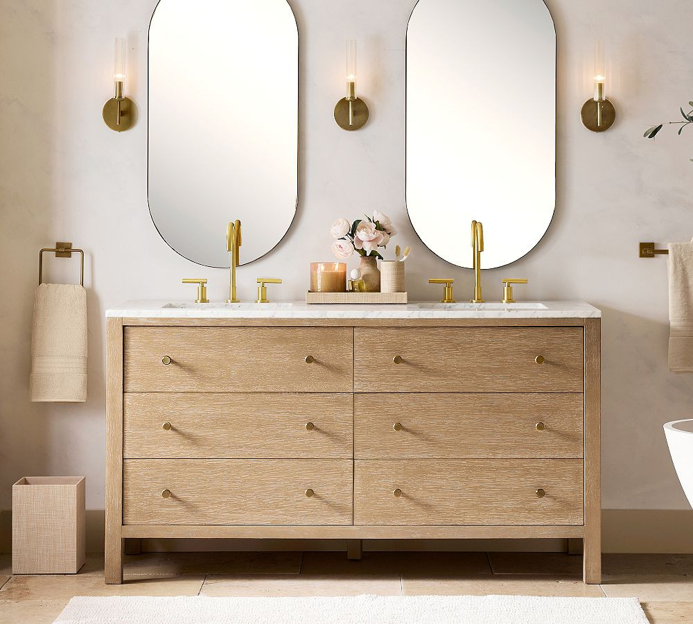 Get the Look: Calistoga Double Vanity Bathroom | Pottery Barn (US)