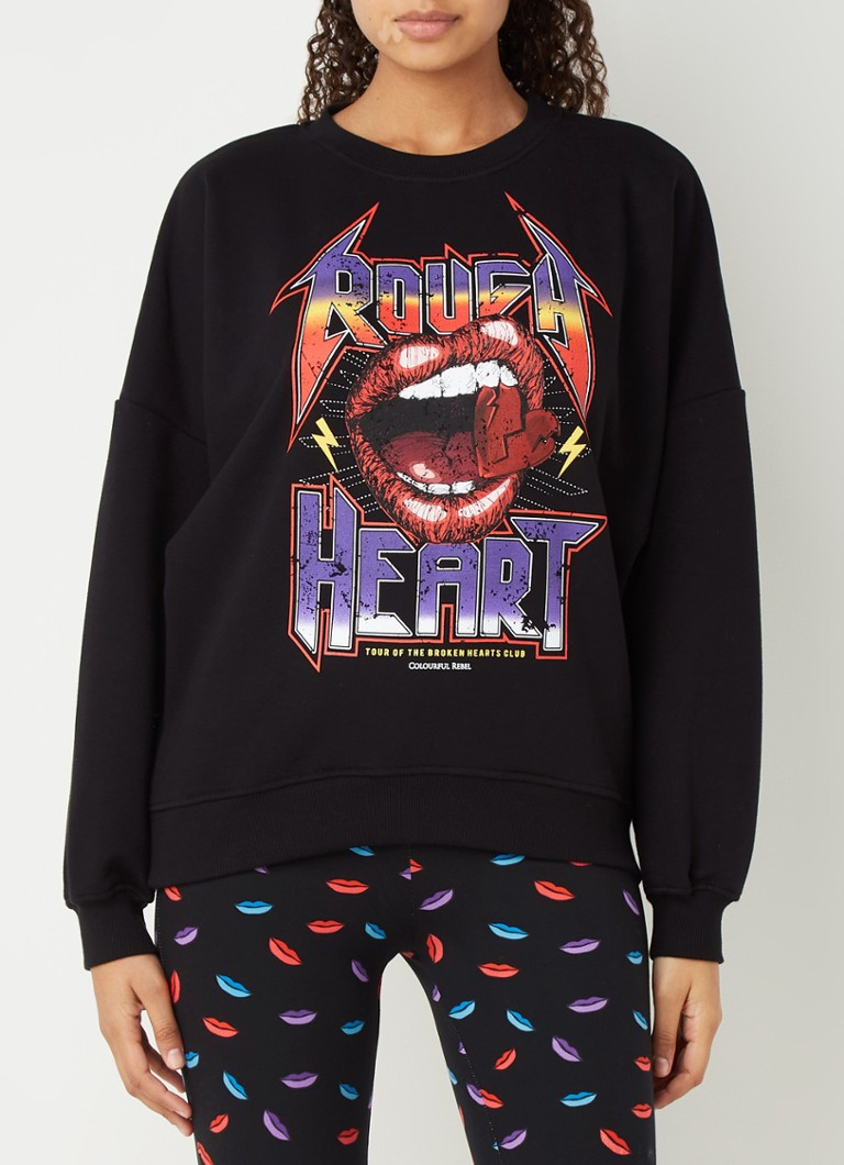 Sweater met ronde hals en print | De Bijenkorf (NL)