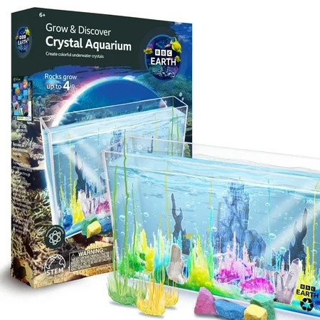 BBC Earth Grow & Discover Crystal Aquarium, Boys and Girls, Child, Ages 6+ | Walmart (US)