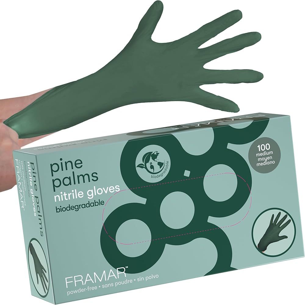 FRAMAR Green Gloves Disposable Latex Free – Heavy Duty Nitrile Gloves Medium, Disposable Gloves... | Amazon (US)