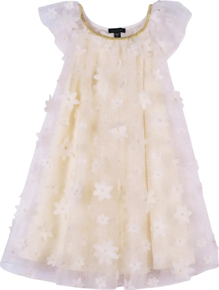 Kids' Glitter Mesh Party Dress | Nordstrom