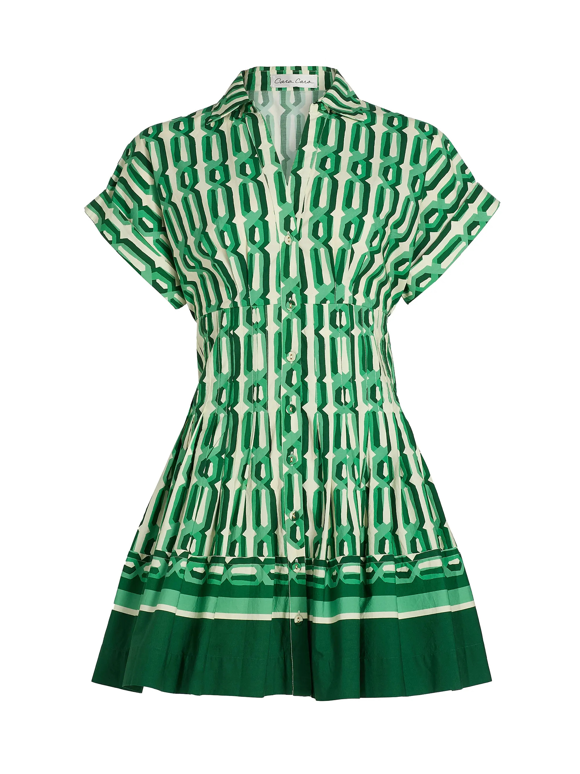 Nash Geometric Print Cotton Minidress | Saks Fifth Avenue