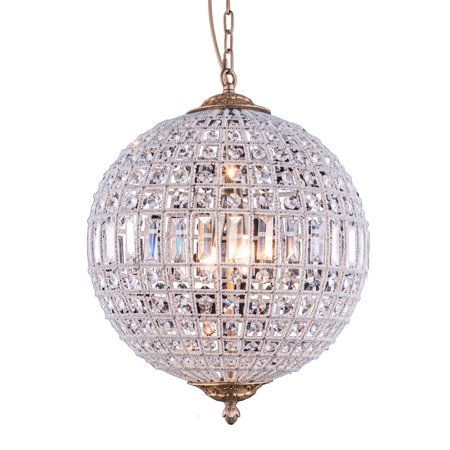 Bombay Winsted Collection Crystal Globe Pendant Lamp | Walmart (US)