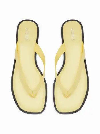 SQUARE TOE FLIP-FLOP SLIPPERS | Cider