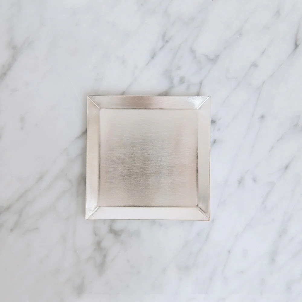 Silver Plated Dish - Square | Roan Iris