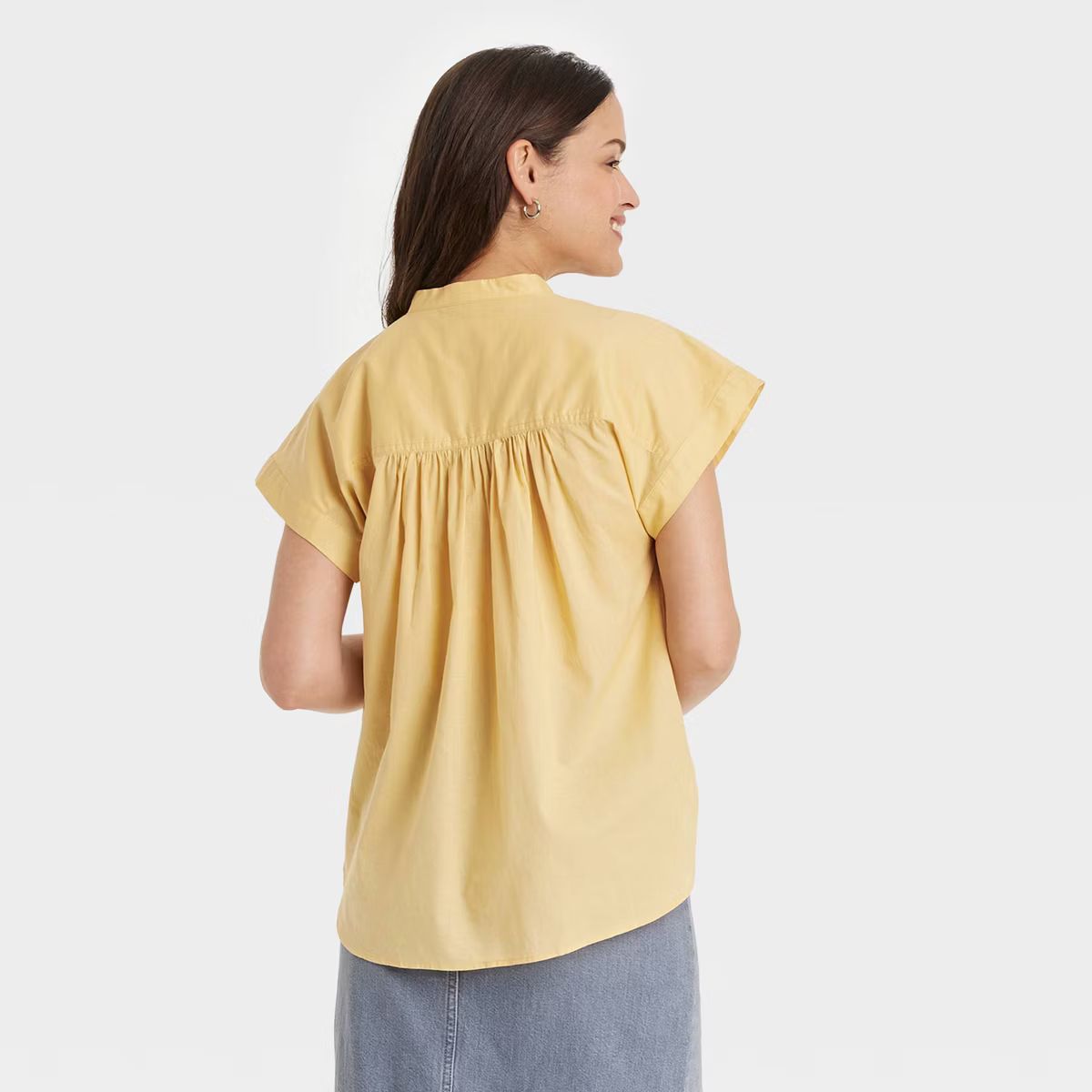 Women's Popover Short Sleeve Blouse - Universal Thread™ | Target