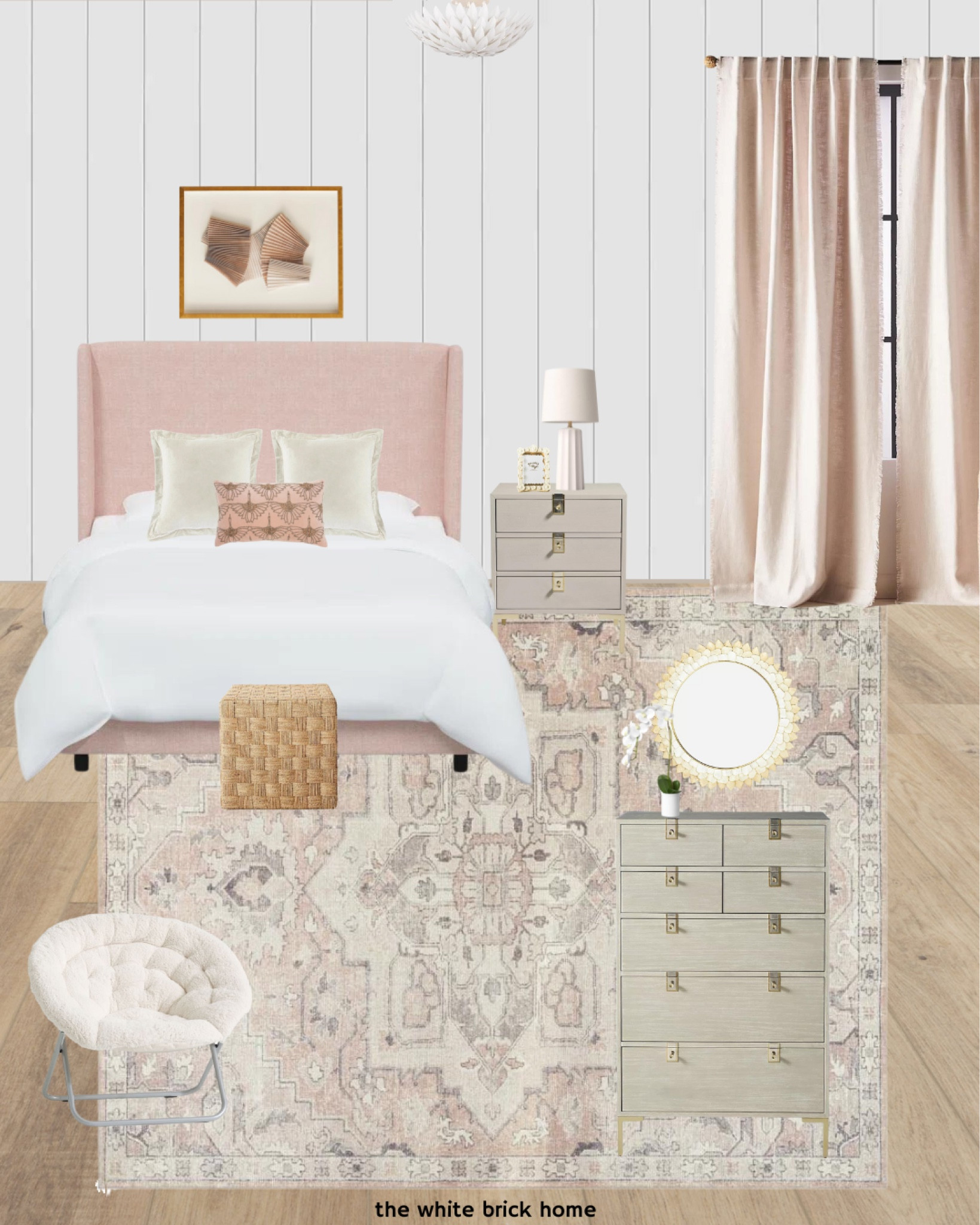 I love this blush boho bedroom design - this rug pairs beautifully with this wayfair upholstered bed frame! 

Teen girl bedroom, blush bedroom, boho, bedroom design for a teen girl, boho blush rug, blush bed, girl bedroom furniture, bedroom design, teen girl bedroom, white and blush bedroom. 

#LTKhome #LTKfamily #LTKkids