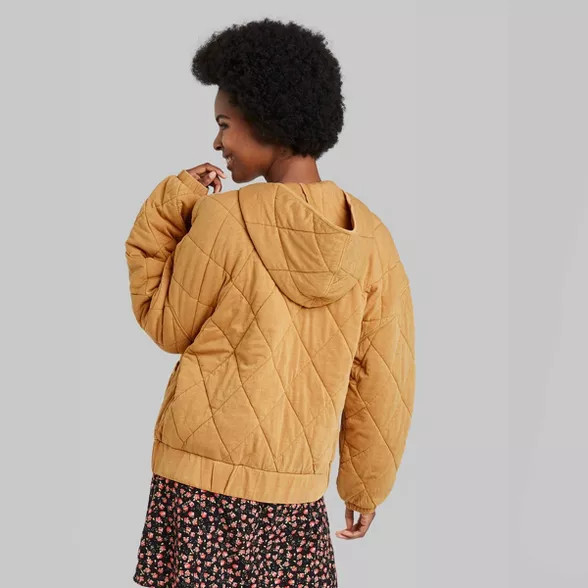 Women's Hooded Quilted Jacket - Wild Fable™ | Target