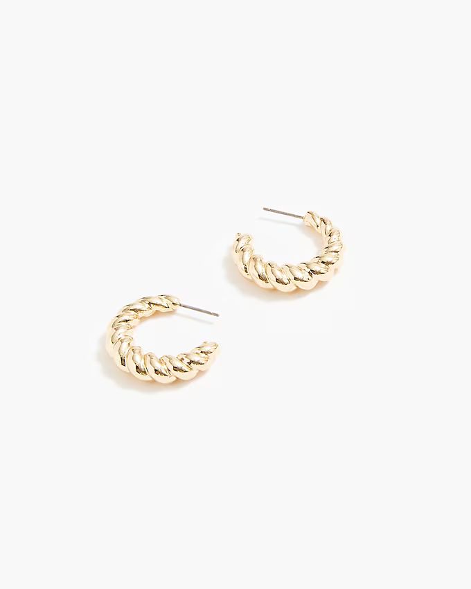 Small twisted hoop earrings | J.Crew Factory