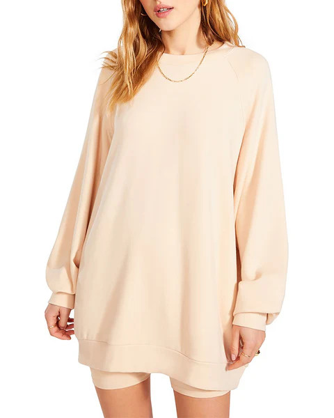 SEND MOODS SWEATSHIRT BEIGE 

  @media (min-width: 20em){
    .adaptive-badge {
      display: in... | Steve Madden (US)