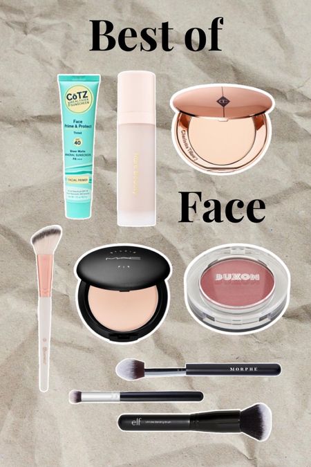 My 2022 favorite face products, several of these are long time favorites as well. I also loved the Essence camouflage matt concealer but it’s been discontinued. Blush is in Dolly. / makeup favorite loves best of face products foundation powder blush primer sunscreen mineral spf brushes 

#LTKunder50 #LTKbeauty