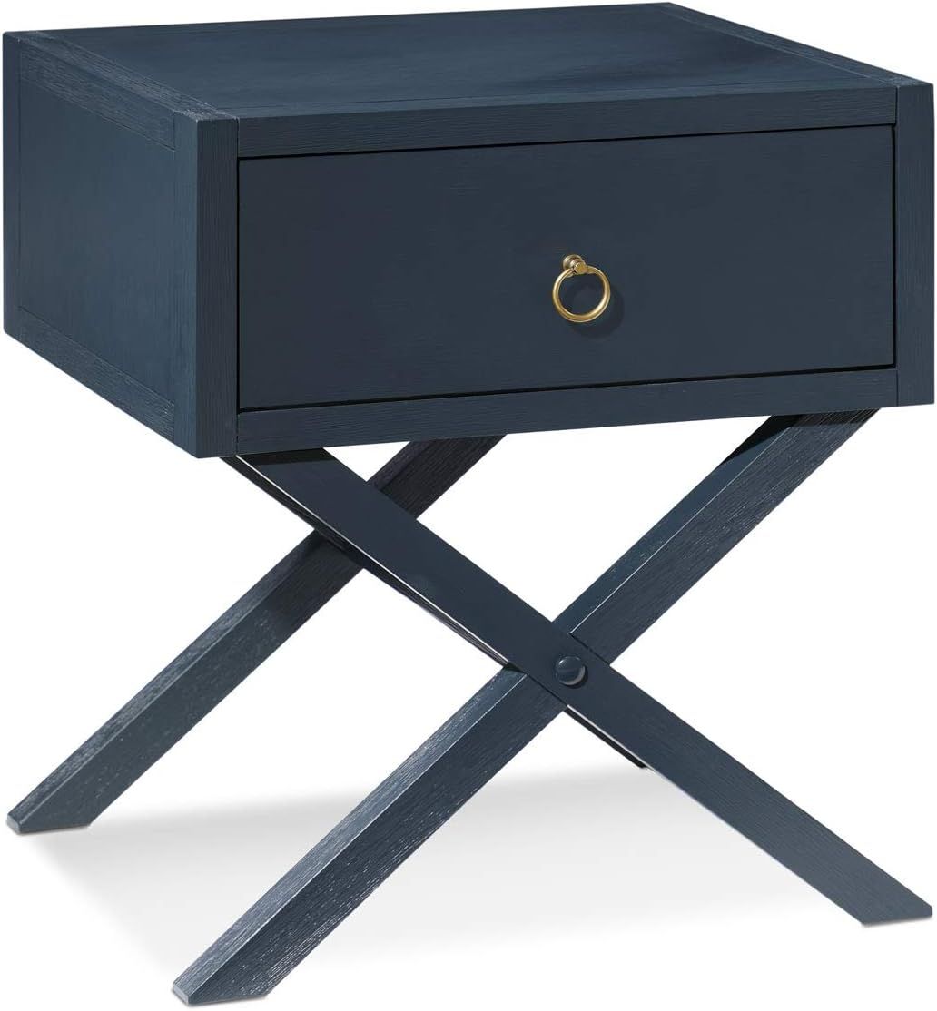 House of Living Art Mid Century Collection End Table, Navy Blue | Amazon (US)