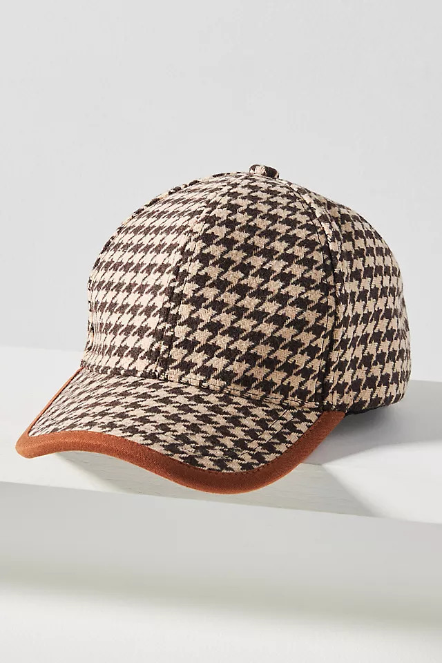 Houndstooth Baseball Hat | Anthropologie (US)