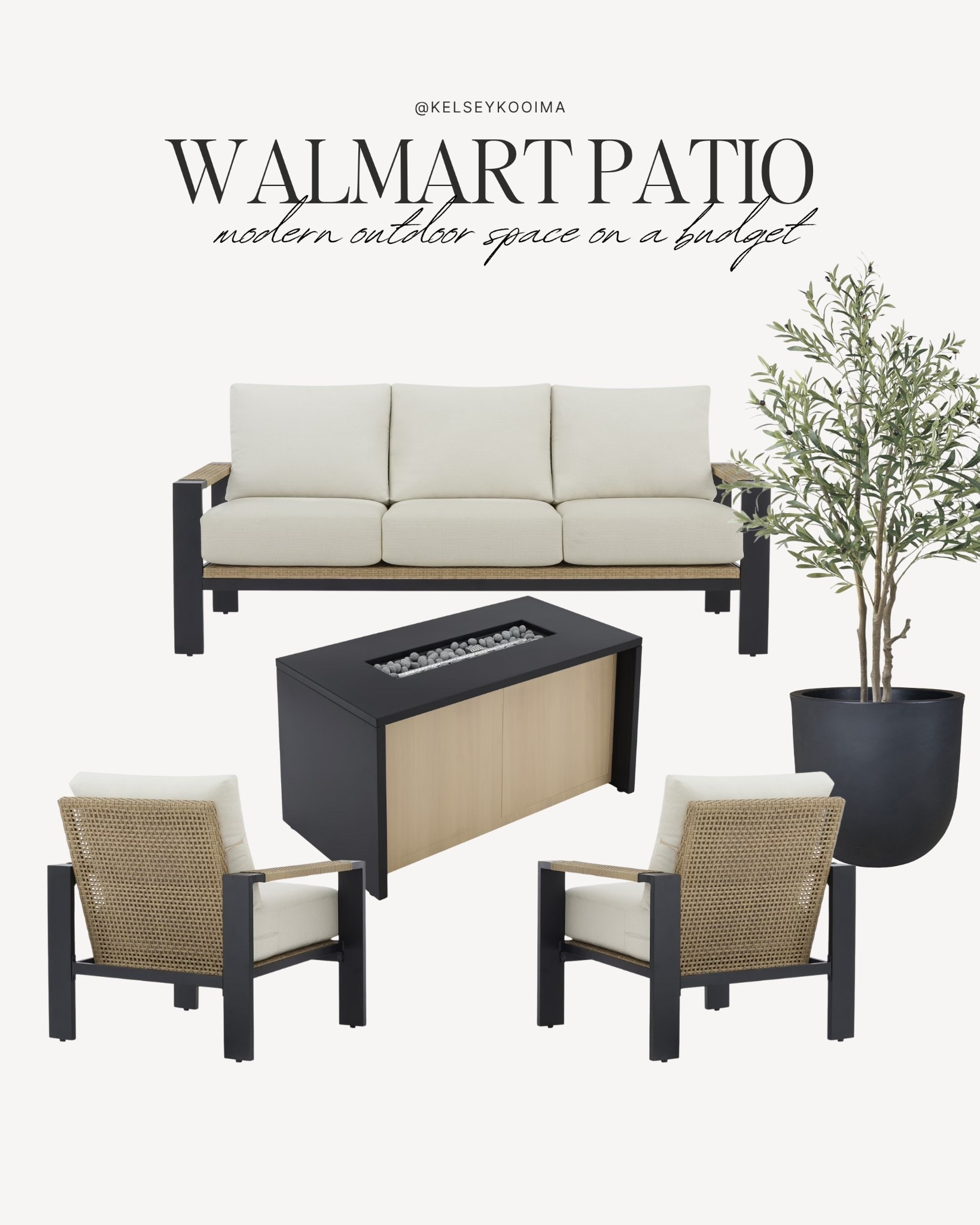 Can’t believe it’s all Walmart! Modern wicker patio set on a budget

#LTKHome #LTKSaleAlert