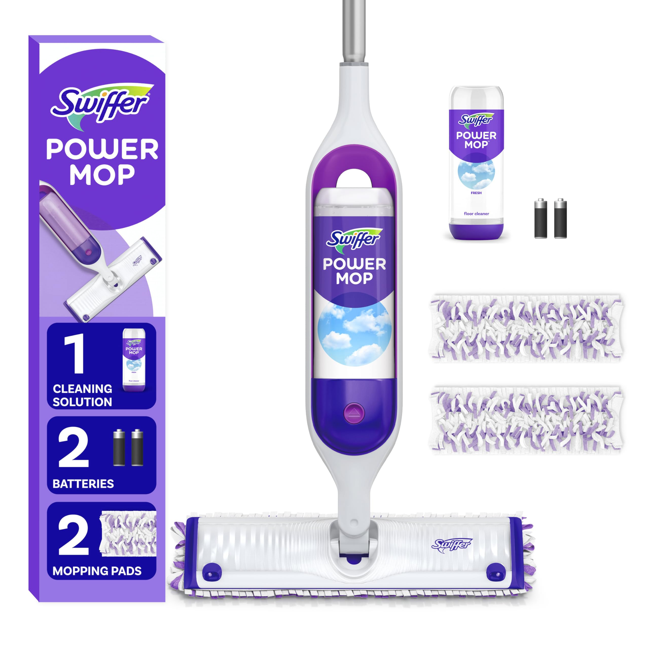 Swiffer PowerMop Multi-Surface Mop Kit for Floor Cleaning, Fresh Scent, Mopping Kit Includes Powe... | Amazon (US)