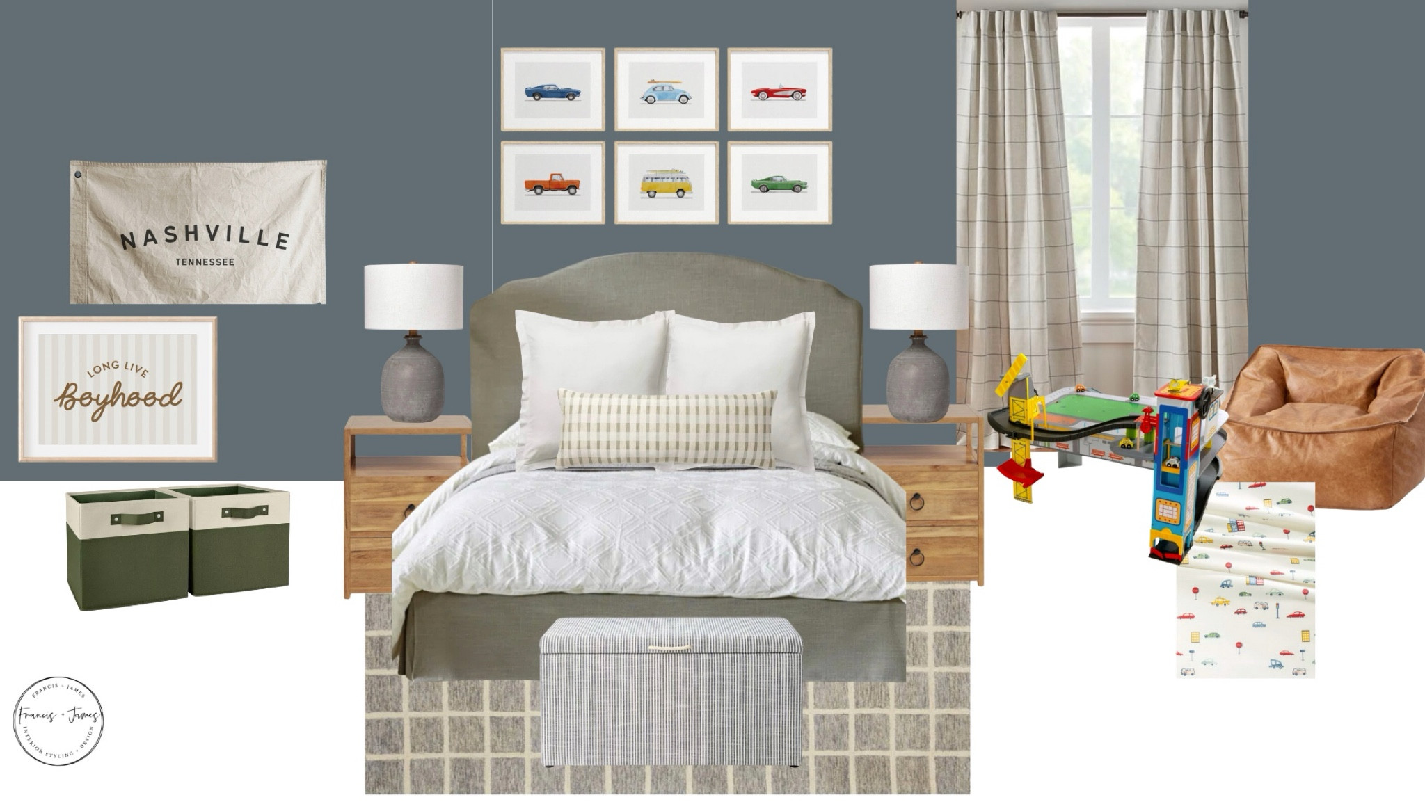 Boys room, toddler boy room, boy room, toddler bedroom, brother room, car art, car table, toy storage, baby boy, teenage boy, boy dorm room, plaid curtains 

#LTKBaby #LTKBump #LTKKids