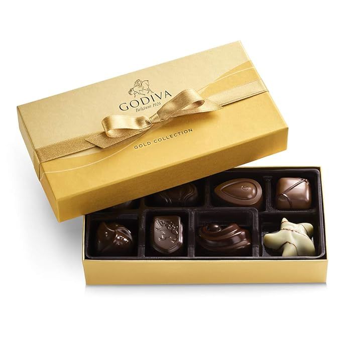 GODIVA Chocolatier Assorted Chocolate Gold Gift Box, 8-Ct. | Amazon (US)