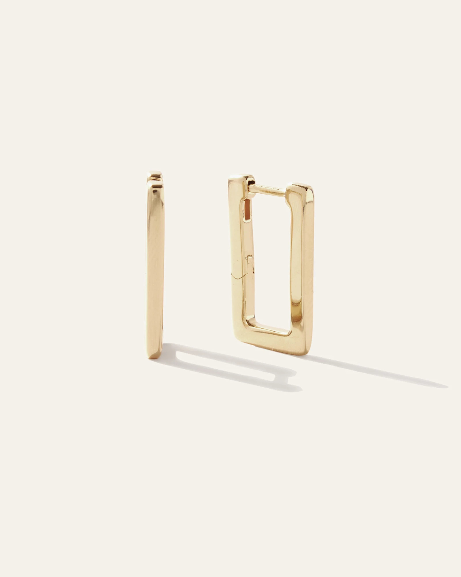 Squared Block Hoops | Quince
