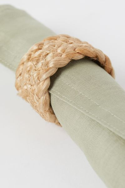 2-pack linen napkins - Light khaki green - Home All | H&M GB | H&M (UK, MY, IN, SG, PH, TW, HK)