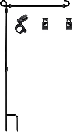 HOOSUN Garden Flag Stand, Premium Garden Flag Pole Holder Metal Powder-Coated Weather-Proof Paint... | Amazon (US)
