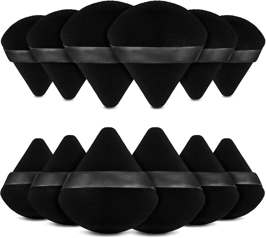 BEAKEY 12pcs Powder Puffs for Face Powder Triangle Powder Puff for Loose & Cosmetic Foundation, M... | Amazon (US)