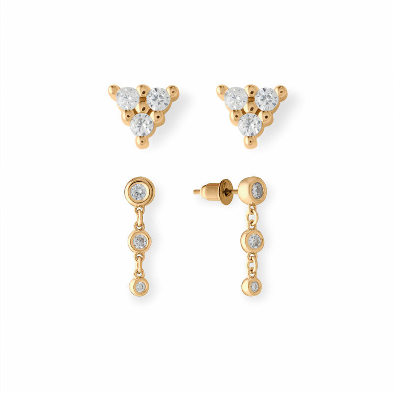 18k Gold Plated CZ Delicate Drop Pack | Rocksbox