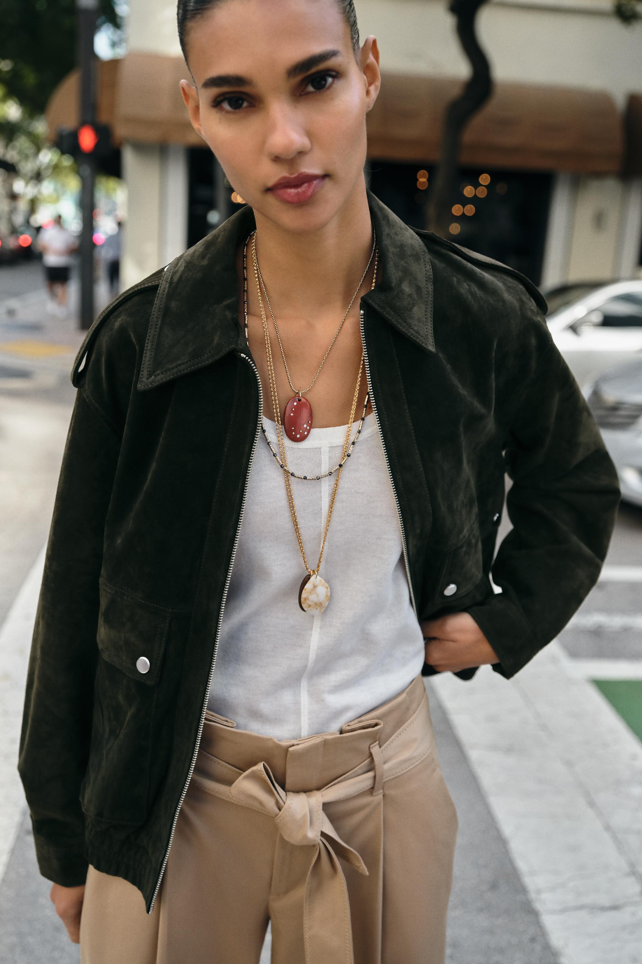 100% SUEDE LEATHER JACKET | Zara UK