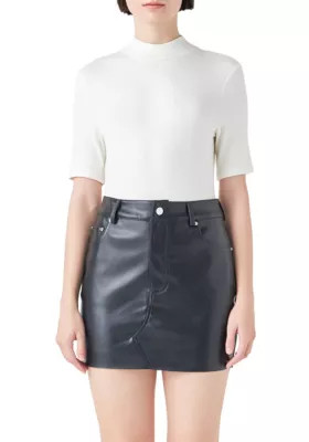 Grey Lab Women's Soft Mock Neck Bodysuit | Belk