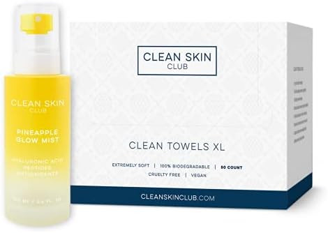 Clean Skin Club - Clean Towels XL | World's 1ST Biodegradable Face Towel | Disposable Makeup Remo... | Amazon (US)