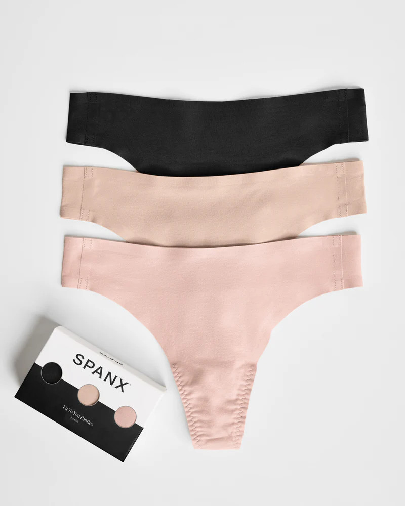 SPANXsmooth™ Fit-To-You Thong 3-Pack Box | Spanx