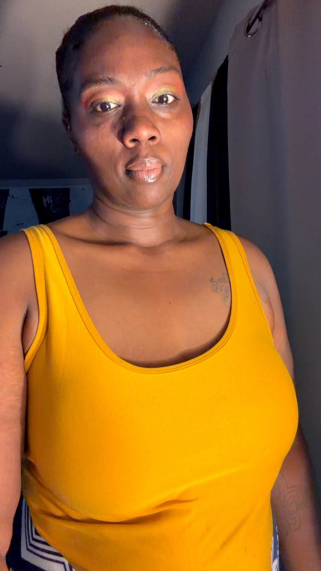Bright, bold, and ready for summer 💛💙 Loving this yellow tank with a blue-and-white chevron print for an easy, eye-catching look. #LTKFashion #StyleInspo

#LTKootd #LTKOver40 #LTKPlusSize
