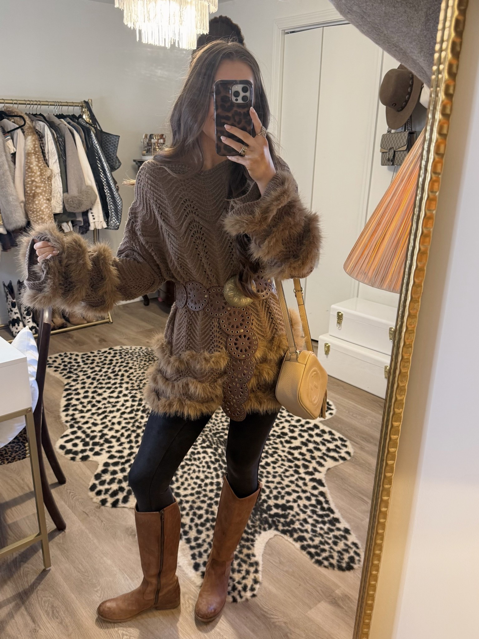 Shop my outfit! Top is boujee bumpkin
Wearing a small in spanx — fit true to size — boots fit true to size too