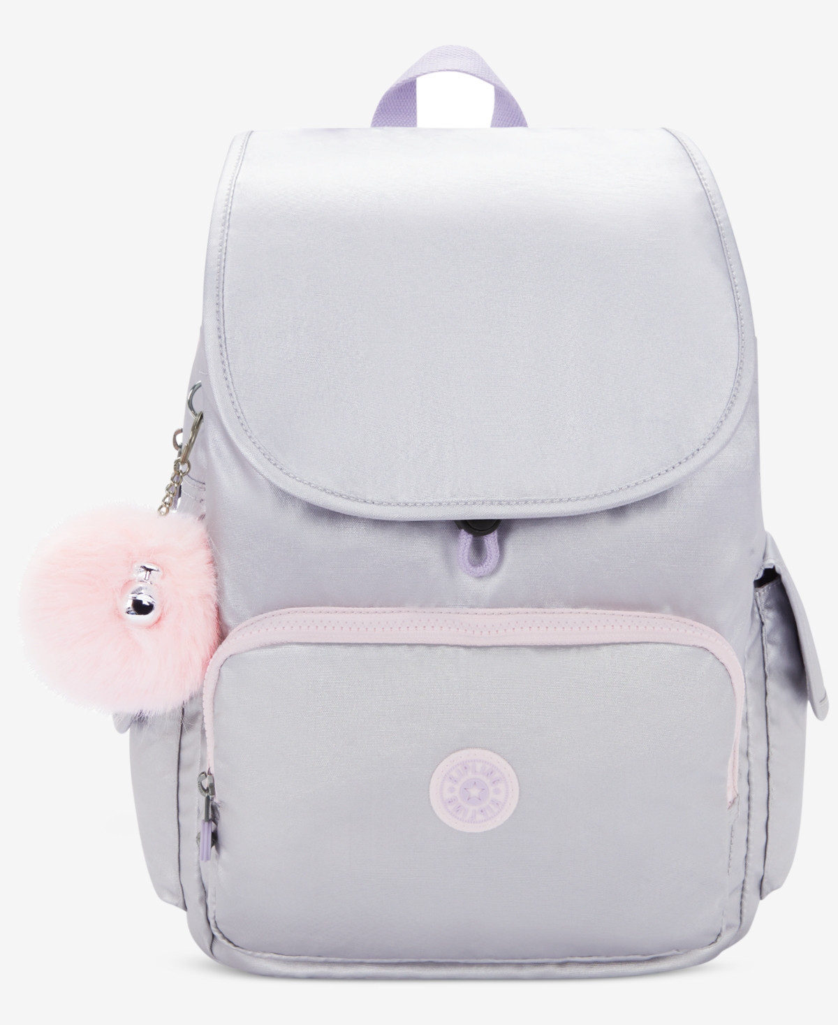 Kipling City Pack Backpack - Silver Glow Met | Macy's