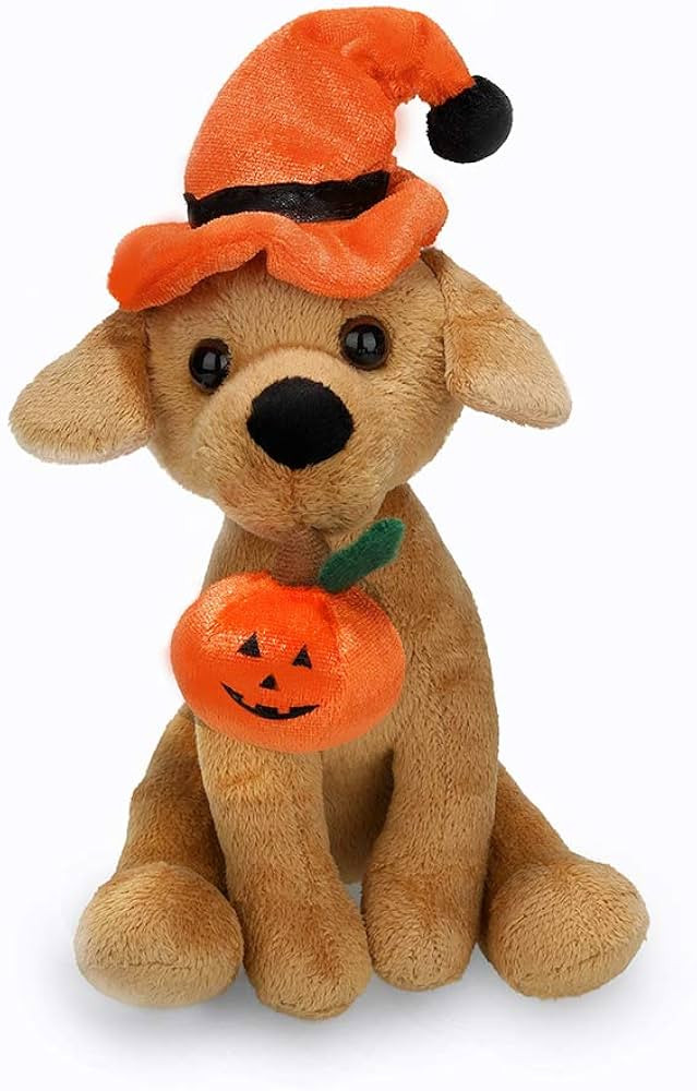 Plushland Halloween Pawpals 8 inches Puppy Dog Plush Stuffed Toy Comes with Hat and Halloween Jac... | Amazon (US)