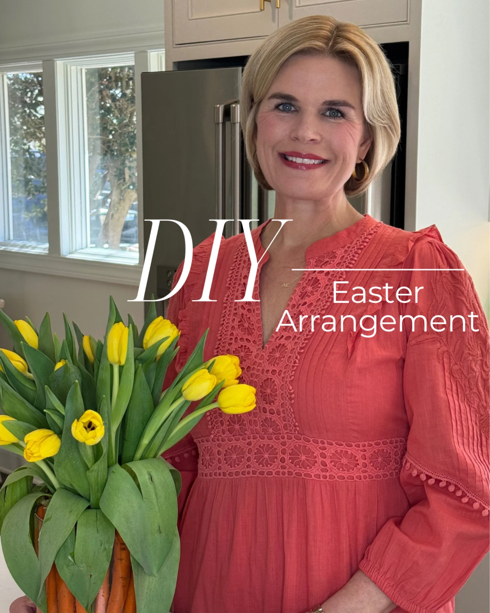 Easter carrot and tulip arrangement - carrots, tulips, Easter, Easter arrangement, Easter centerpiece, Easter floral centerpiece, Easter floral arrangement 

#LTKSpringSale #LTKSeasonal